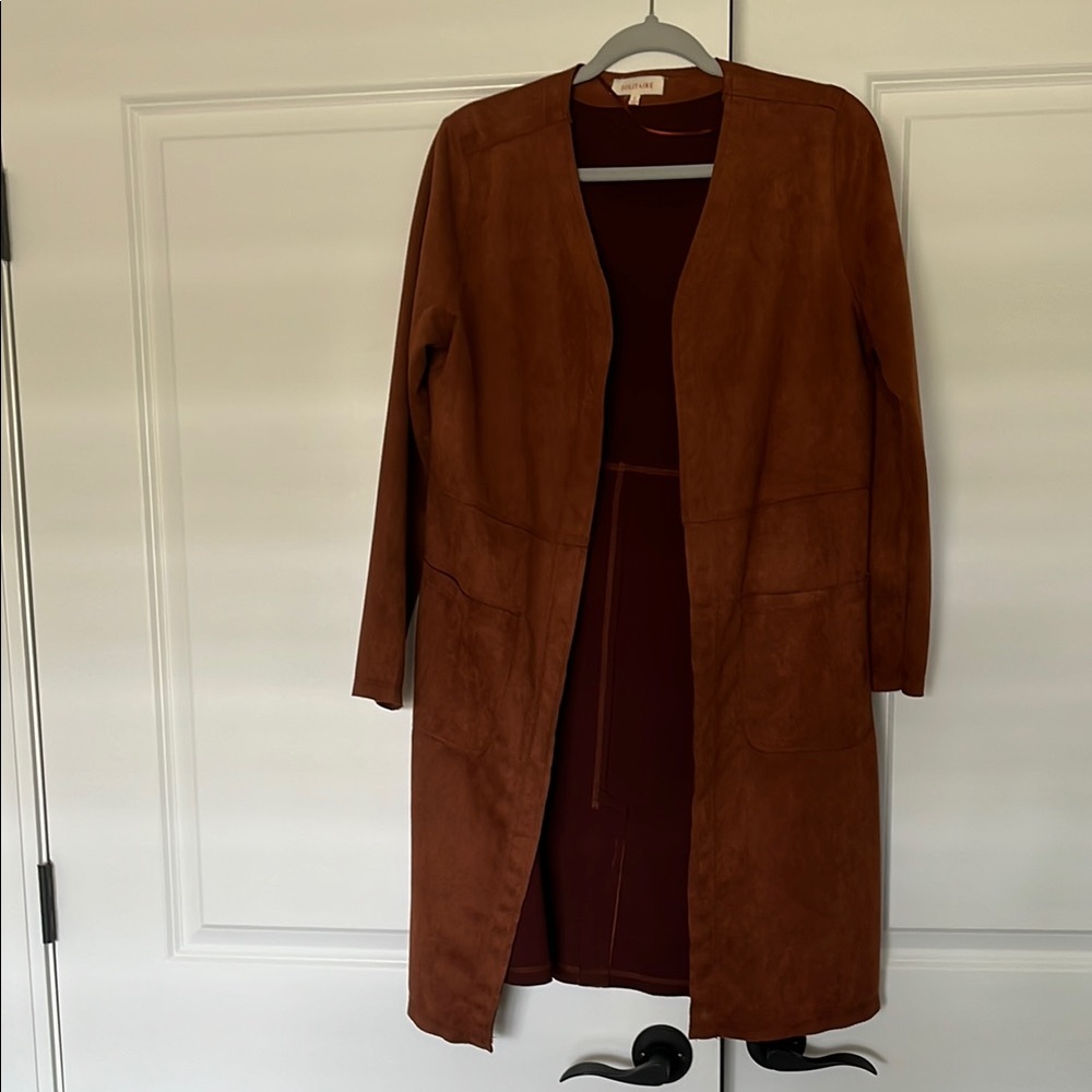 Brown Suede Women's Coat